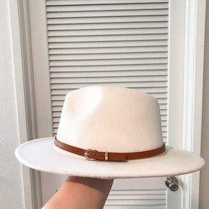 White Fedora Hat